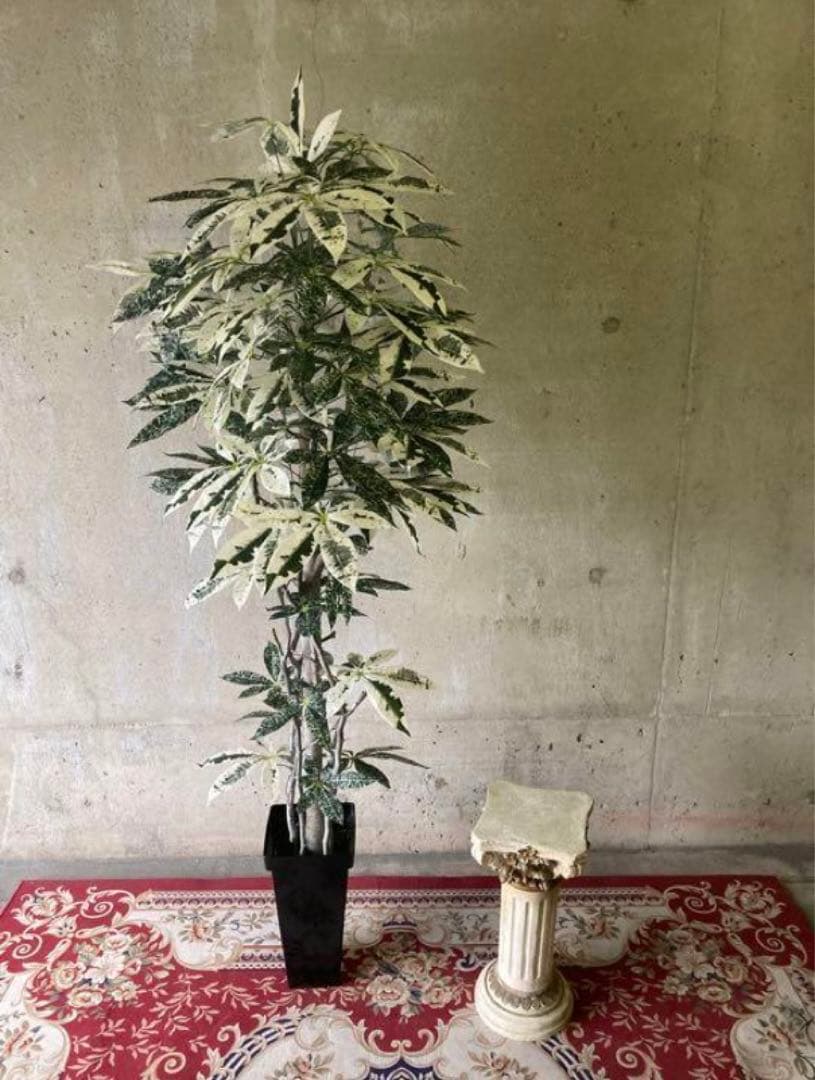 光触媒　人工観葉植物　ウォールグリーン　フェイクグリーン　斑入りパキラ175