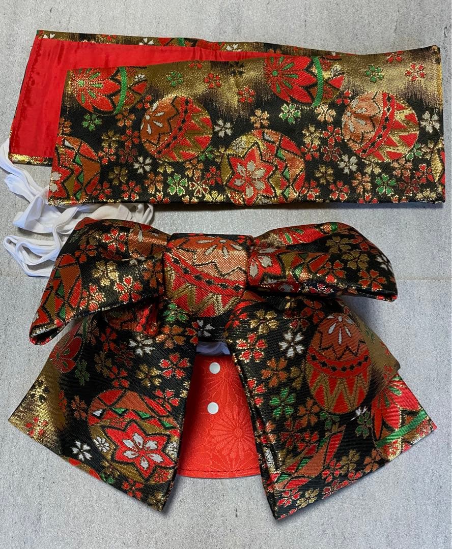 女の子帯バッグ髪飾りセット