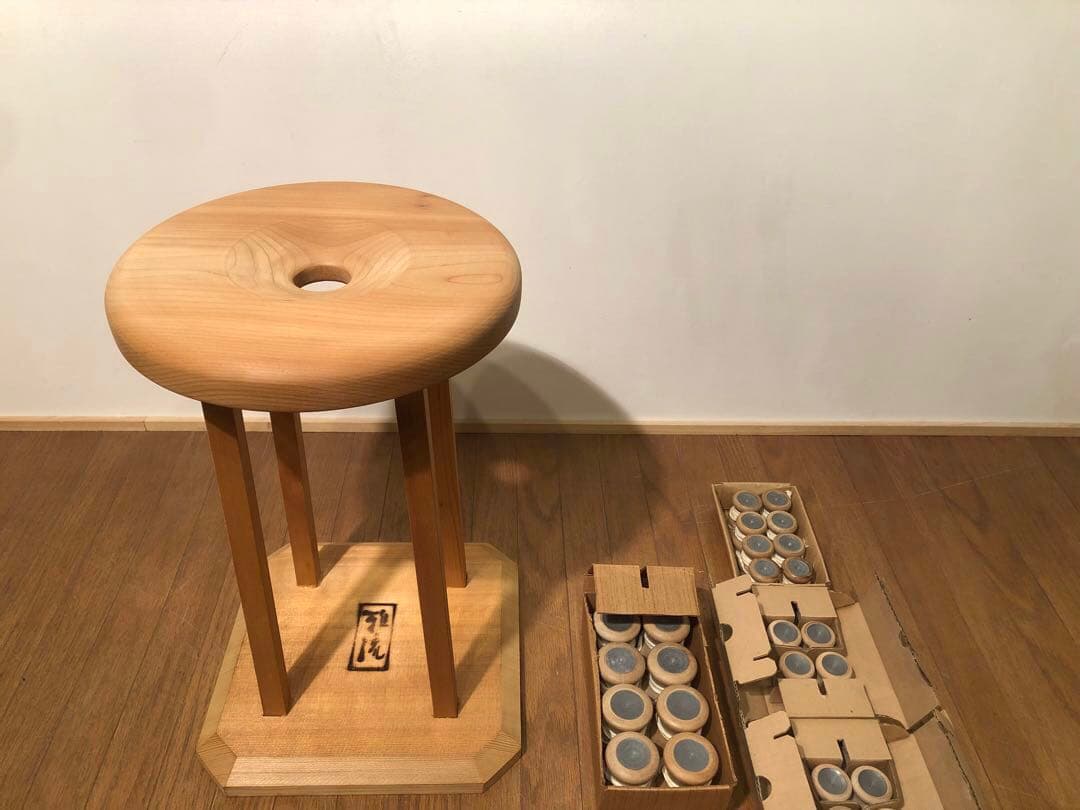 雅流 組紐台 丸台 組台 おもり 糸付き 組紐道具