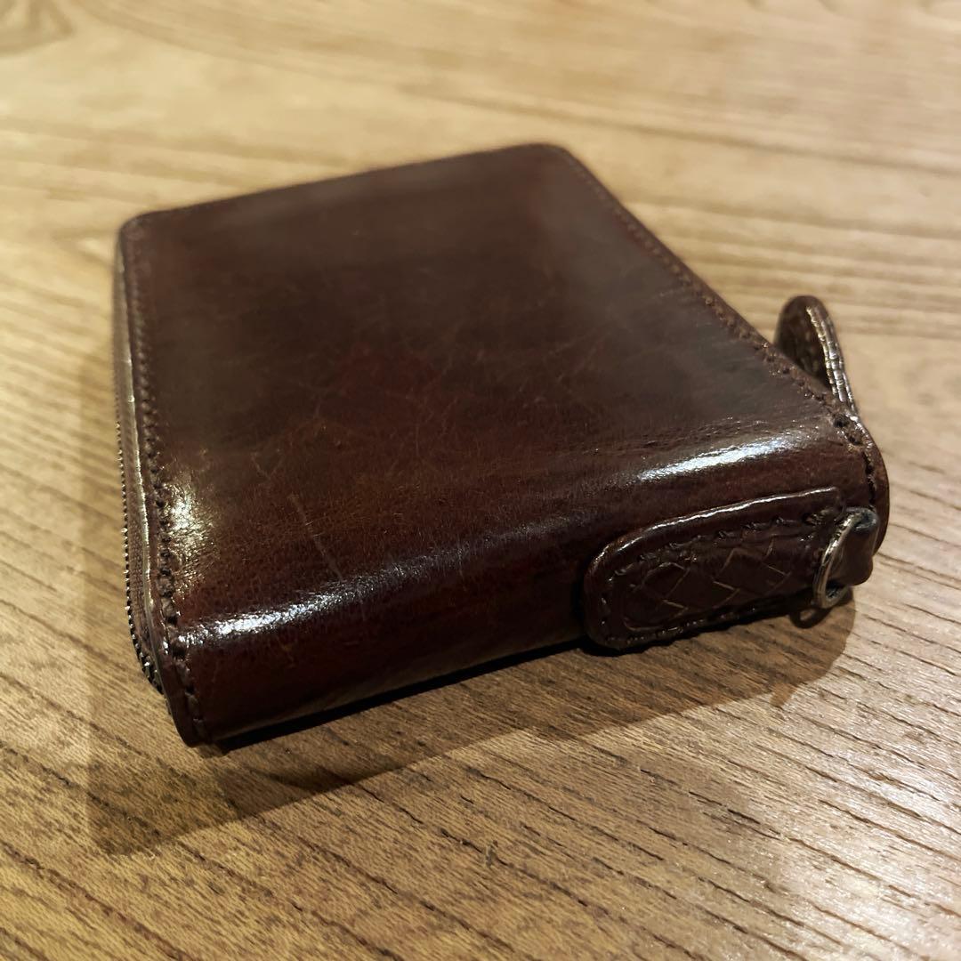 ノマドイ 2つ折り ファスナー 財布 イタリアレザー 未使用