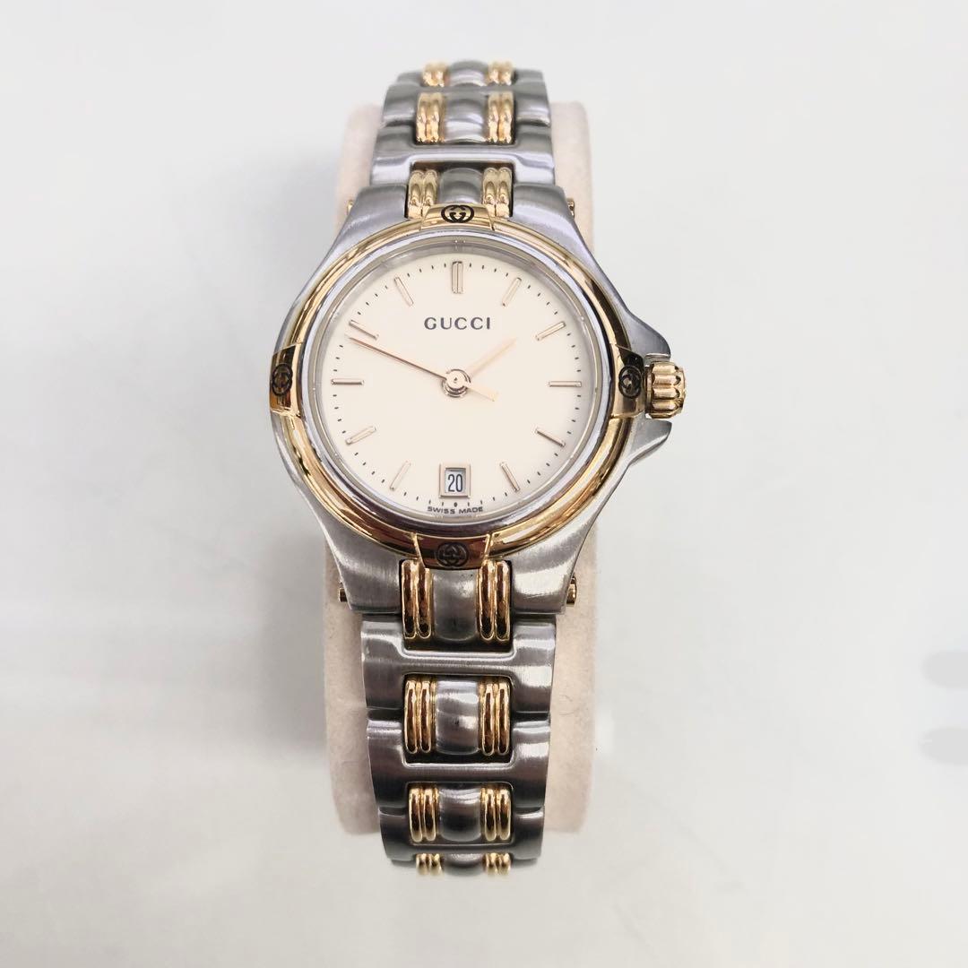 GUCCI◇9040L ラウンドフェイス 腕時計 ステンレススチール グッチ