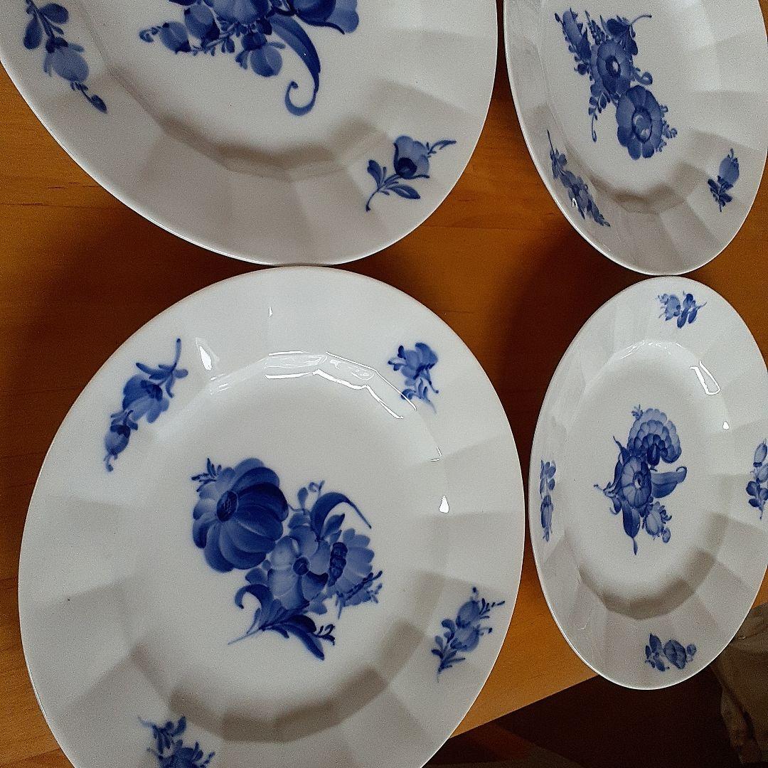 未使用　ロイヤルコペンハーゲン　ブルーフラワー　25cm プレート　6枚セット
