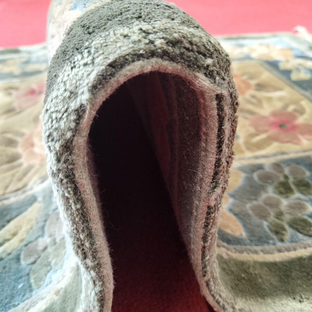 X227-2 中国緞通 北京緞通 シルク 手織り 絨毯 45×75cm