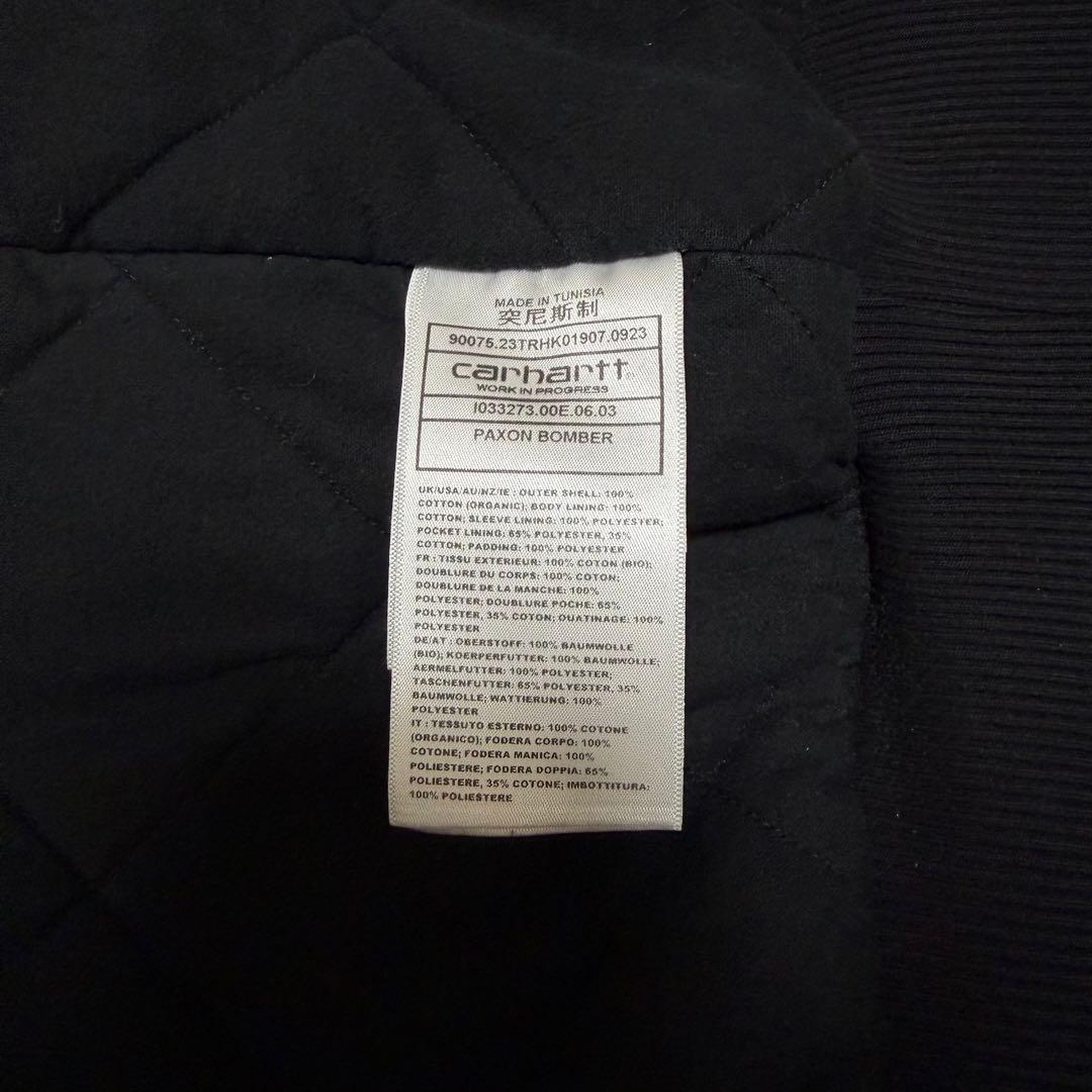 【オンライン即完売】carhartt PAXON BOMER black