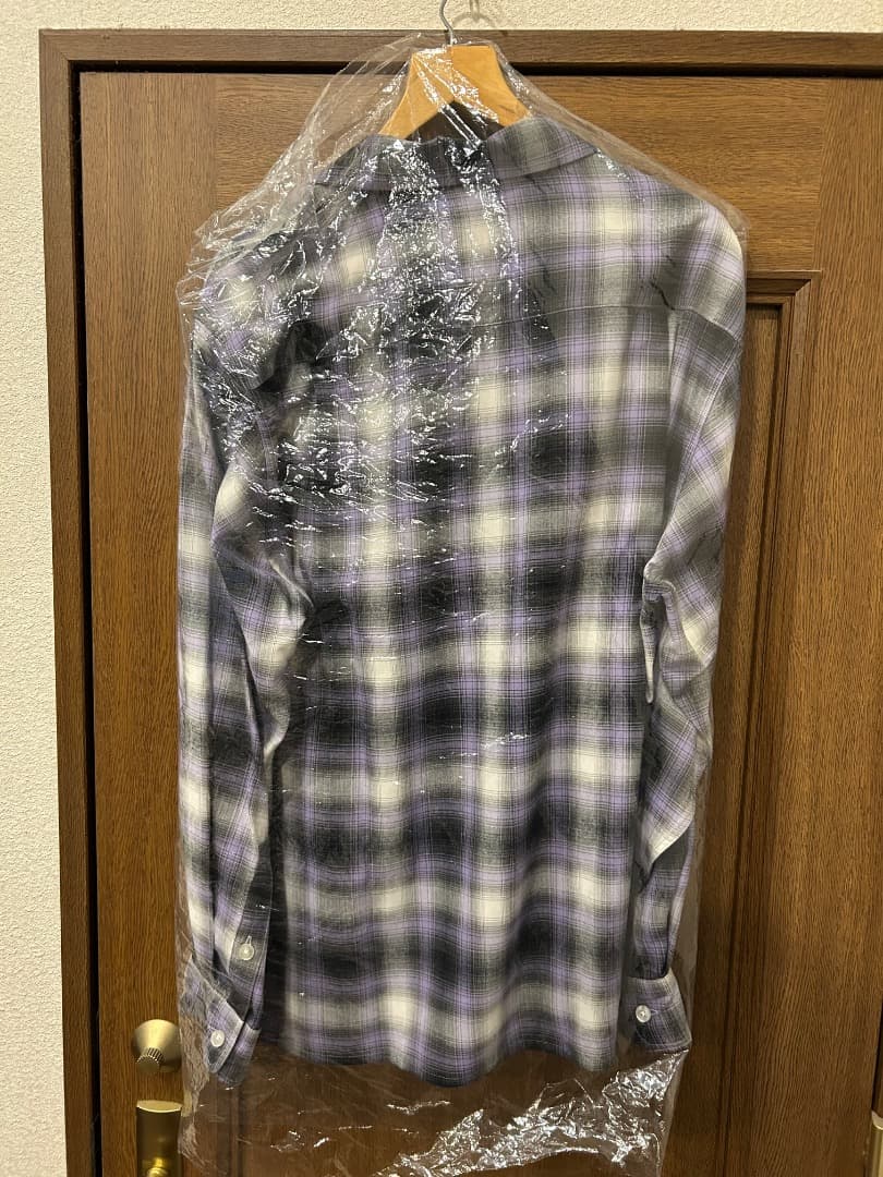 トップス WACKOMARIA OMBRE CHECK OPEN COLLAR SHIRT