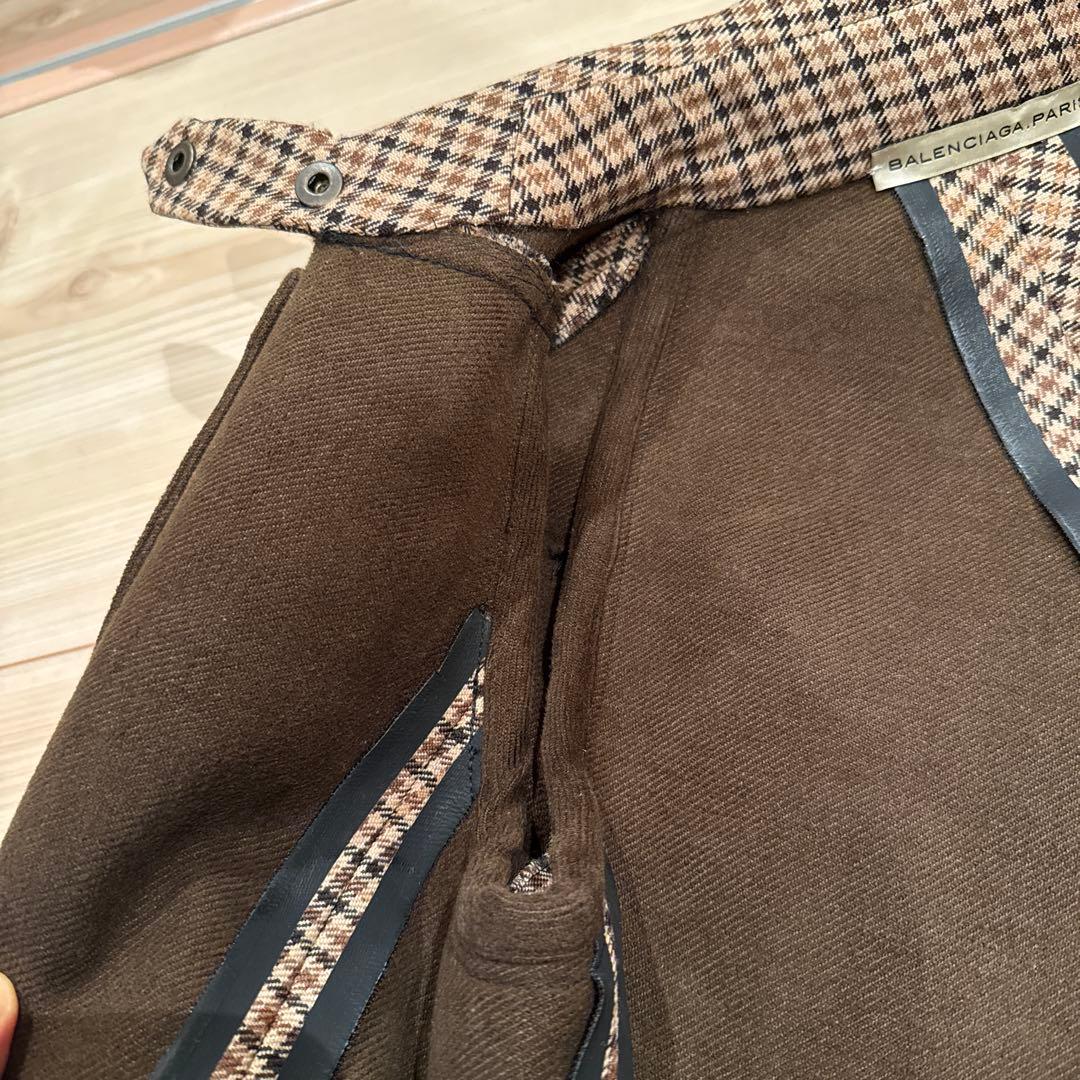 BALENCIAGA チェック柄トレンチコート