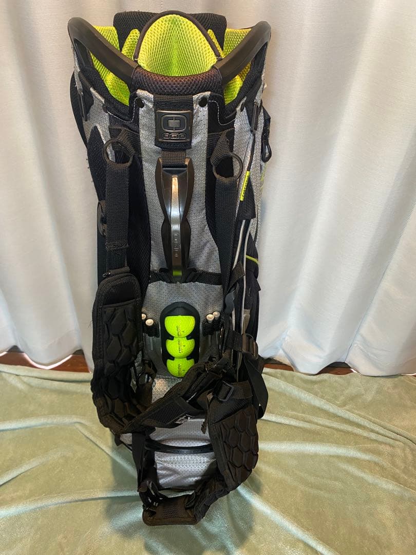 OGIO キャディバッグ シルバー/ ライトグリーン14分割
