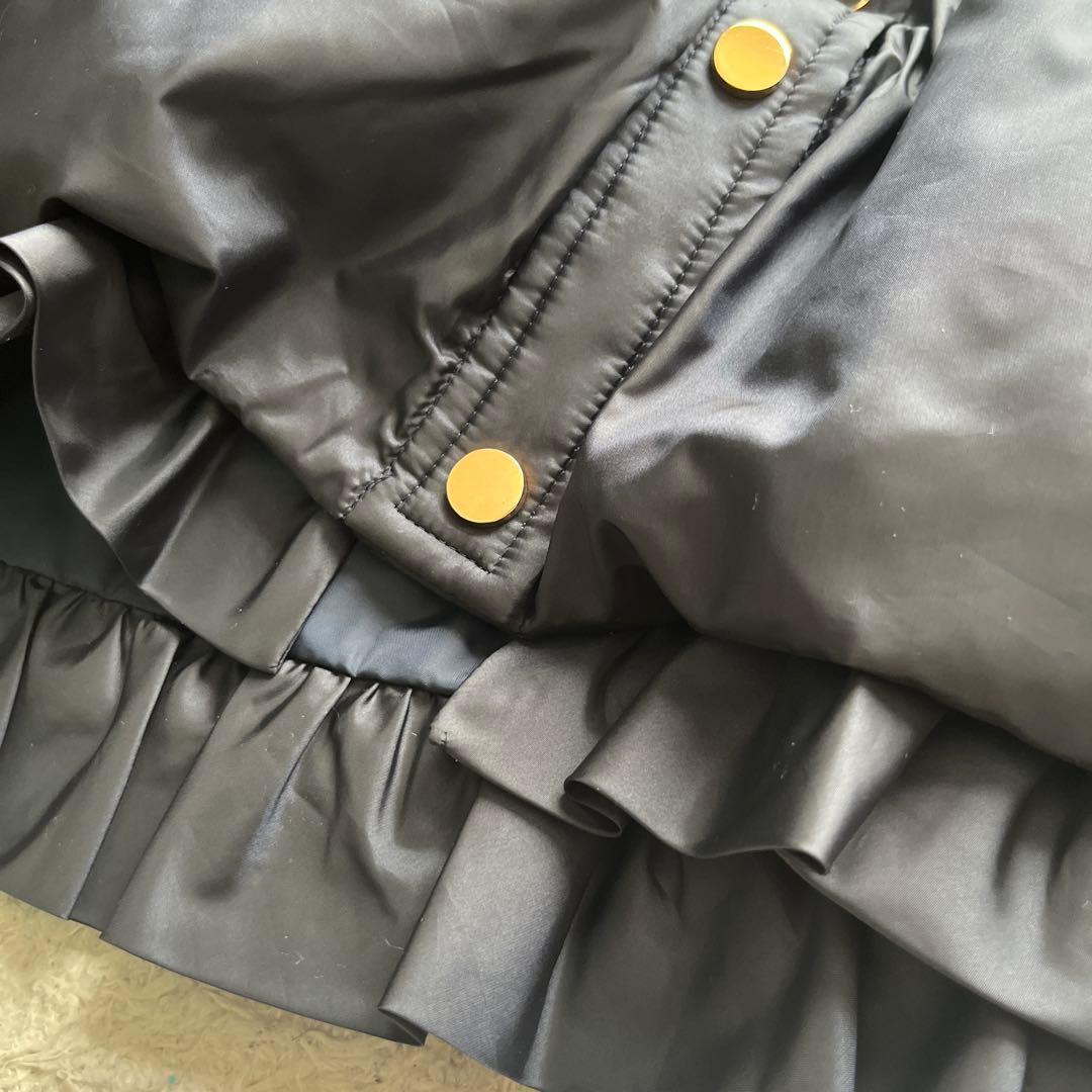 【最終値下げ】　TO BE CHIC ダウンジャケット　フリル　ネイビー　42号