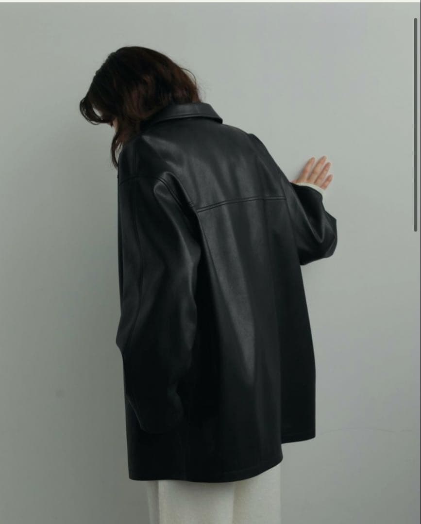 ジャケット・アウター anuke Ecoleather Over Jacket 36