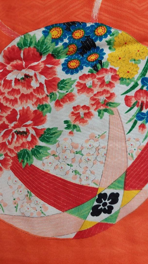 NK33アンティーク子供着物正絹着丈120センチ裄丈53センチ