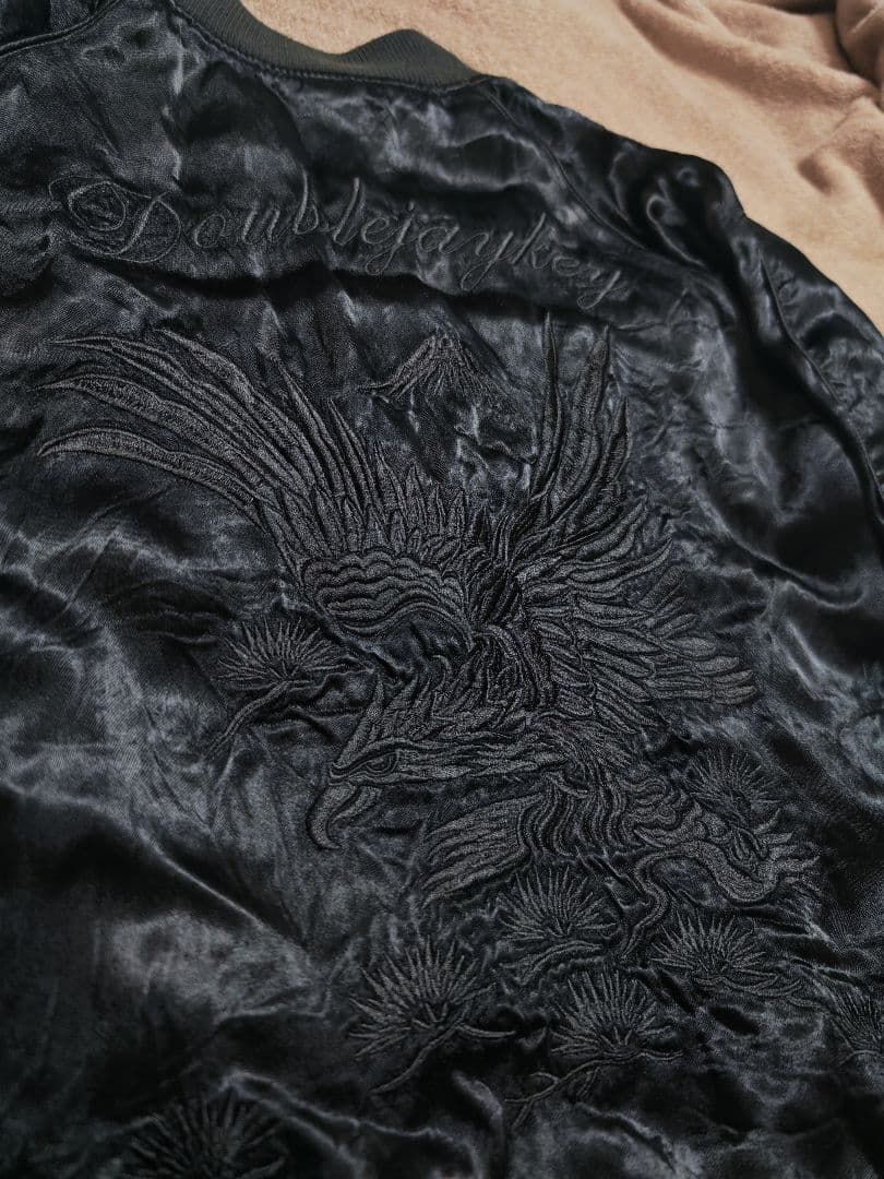 WJK スカジャン 2面用 日本限定 ワシ unisex レーヨン 富士山刺繍