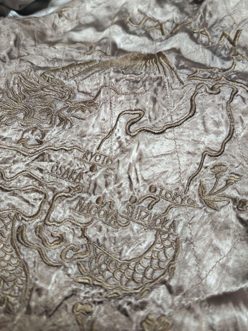 WJK スカジャン 2面用 日本限定 ワシ unisex レーヨン 富士山刺繍