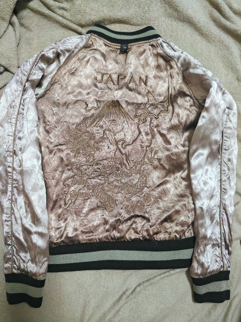 WJK スカジャン 2面用 日本限定 ワシ unisex レーヨン 富士山刺繍