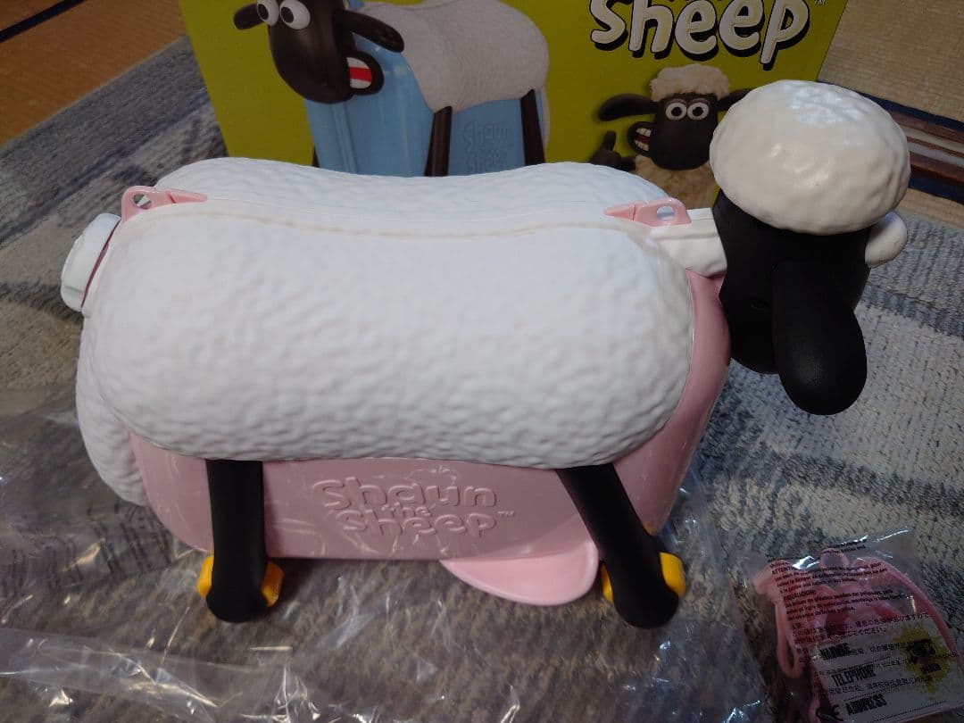 【未使用】ひつじのショーン スーツケース 乗って引っ張れる キャリーケース 旅行