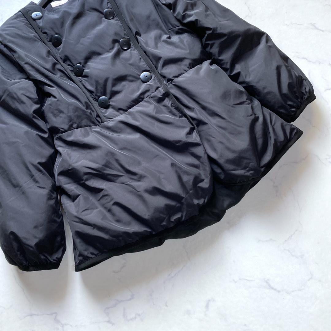 美品✨ボーダーズアットバルコニー イリデッセント パテッド ジャケット 黒 36