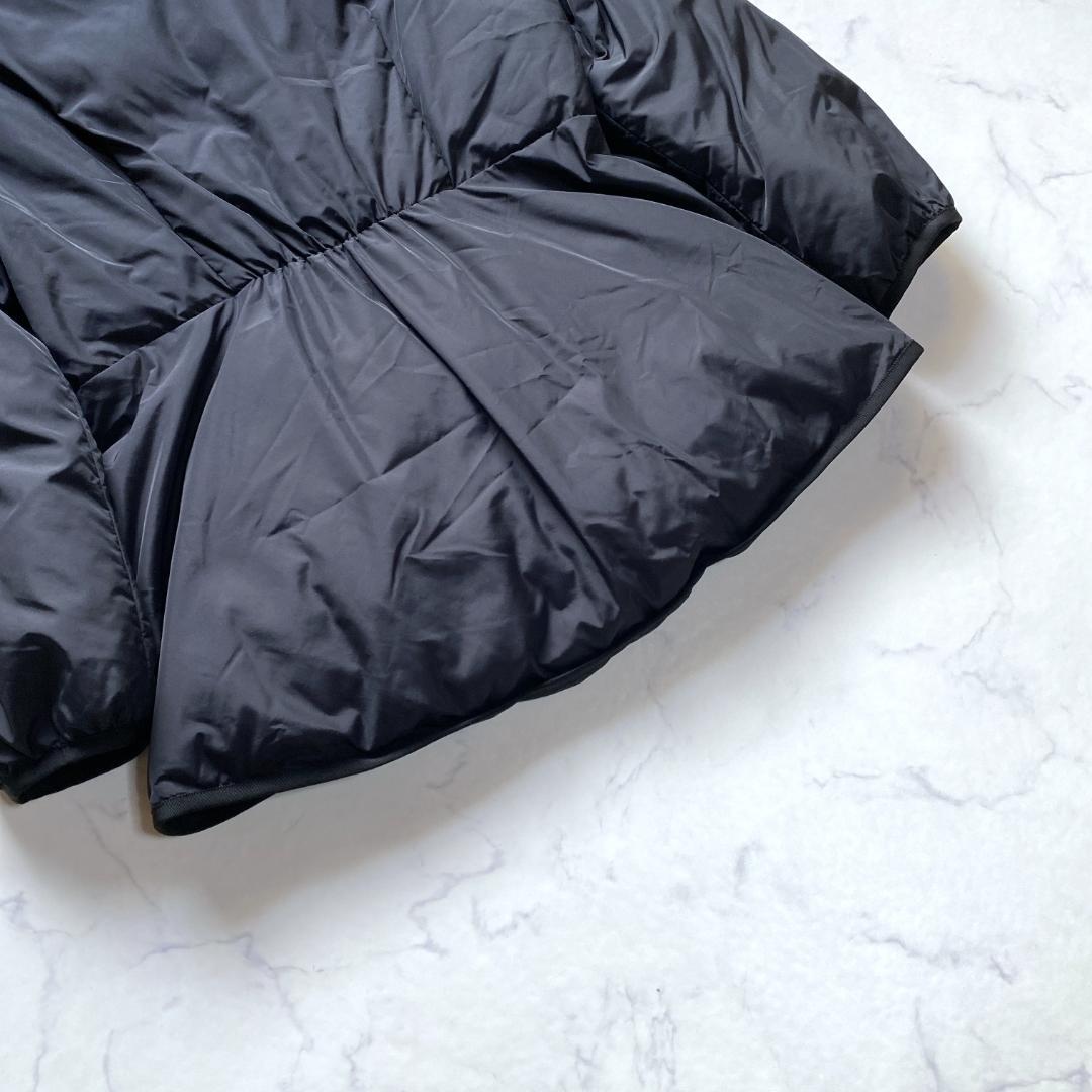 美品✨ボーダーズアットバルコニー イリデッセント パテッド ジャケット 黒 36
