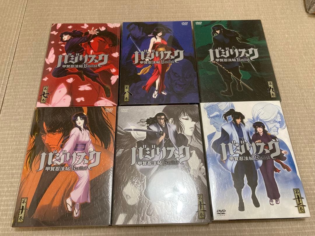初回限定盤 バジリスク 甲賀忍法帖 DVD 全12巻 スペーサーフィギュア付