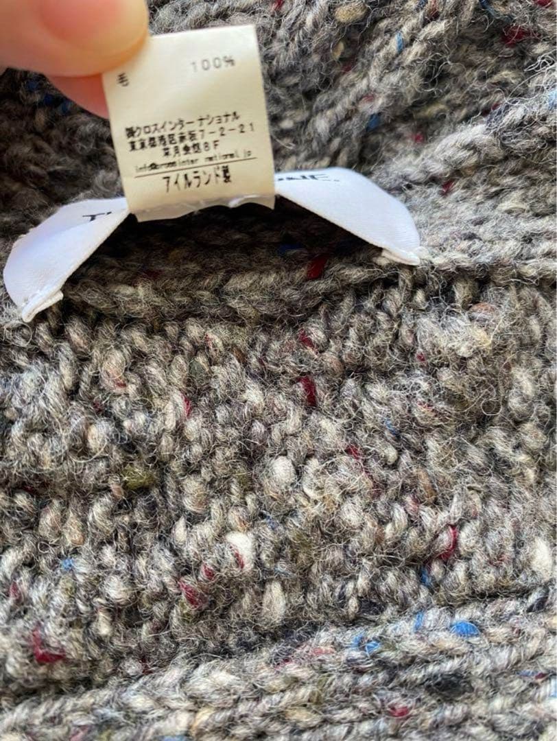 THOM BROWNE トムブラウン ケーブル編み大判マフラー