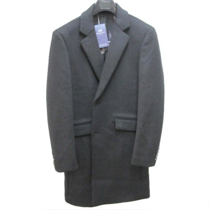 カシミヤ100%ロベルトカヴァーニcavani新品未使用タグ付チェスターコート黒