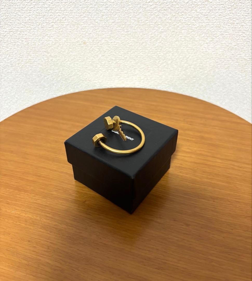美品 SAINT LAURENT PARIS サンローランパリ キーホルダー
