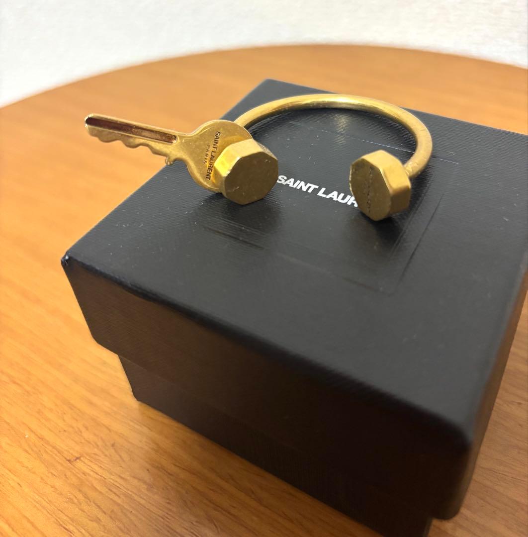 美品 SAINT LAURENT PARIS サンローランパリ キーホルダー
