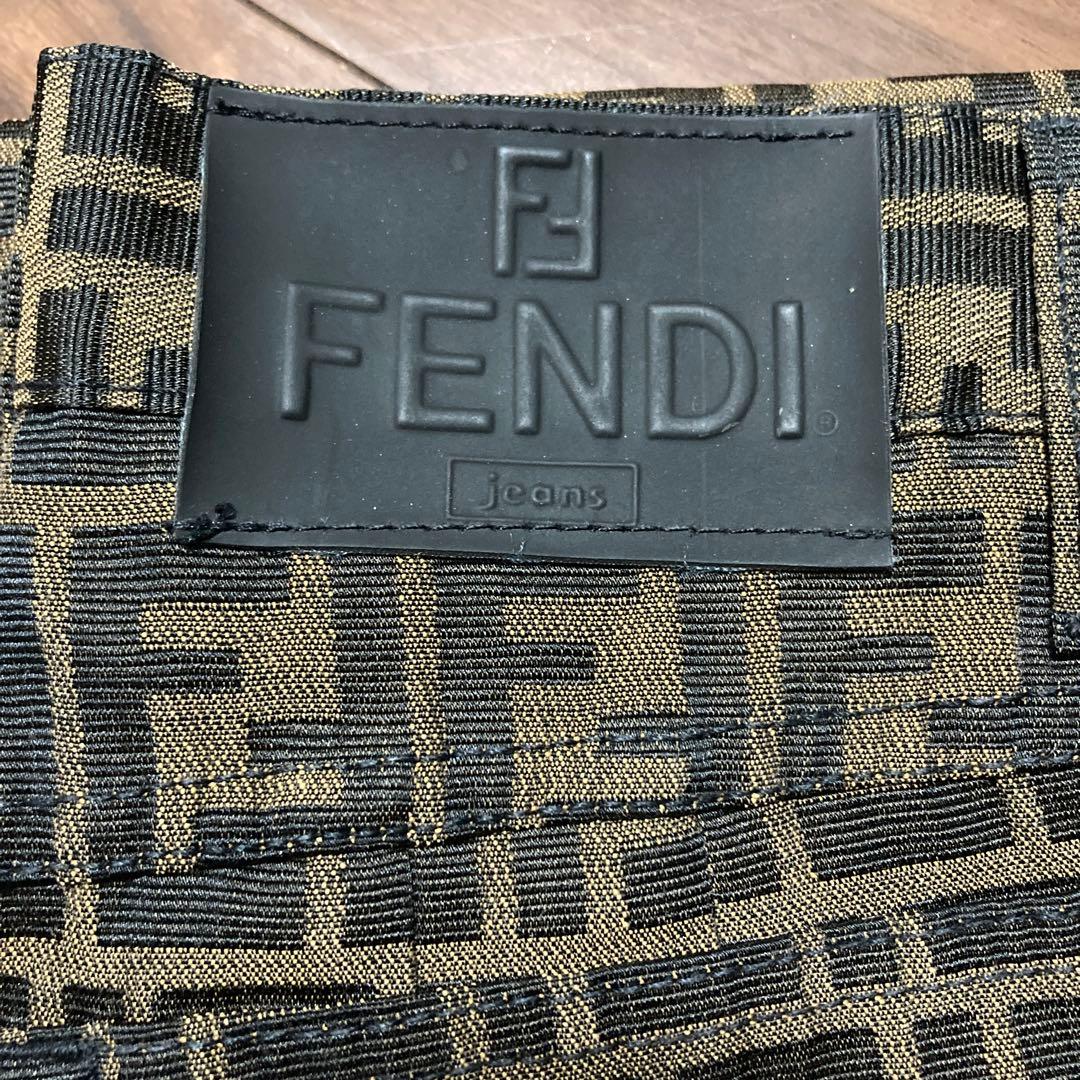 FENDI フェンディ ジーンズ パンツ スキニー ズッカ柄 総柄 モノグラム