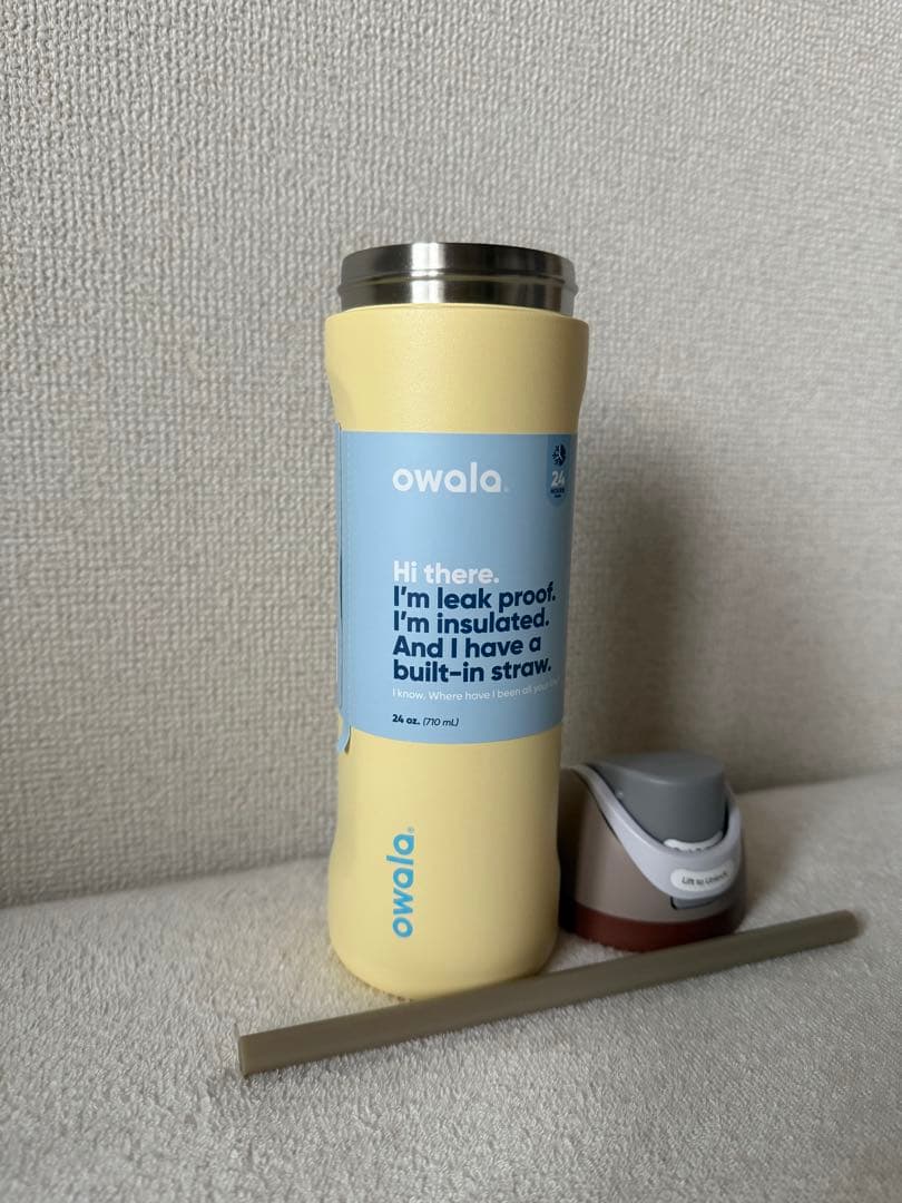 【新品未使用】owala 水筒 24oz.(710ml)イエロー