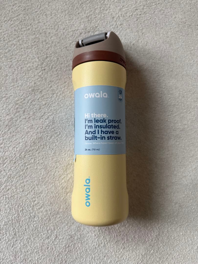 【新品未使用】owala 水筒 24oz.(710ml)イエロー