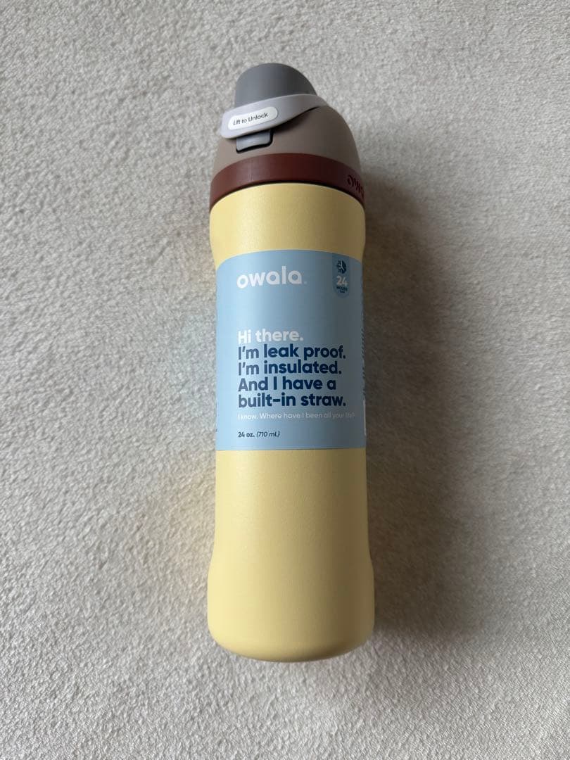 【新品未使用】owala 水筒 24oz.(710ml)イエロー