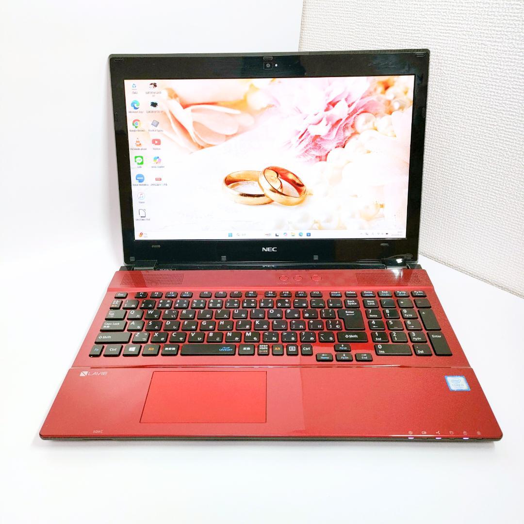 Windows11✨️たっぷり1TB/NEC/オフィス付きノートパソコン/カメラ