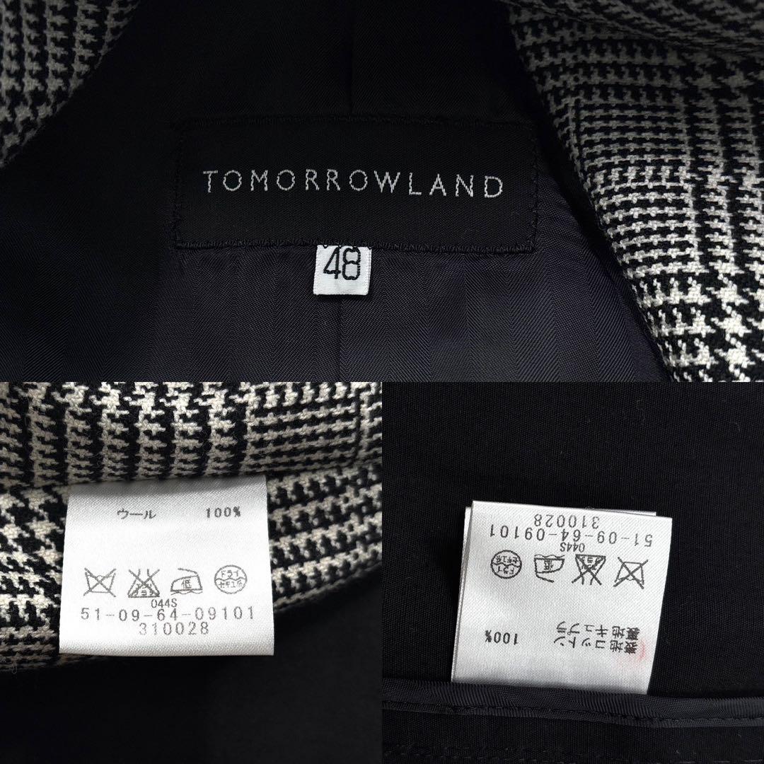 美品】トゥモローランド トレンチコート　ウール　ライナー付　 ベルト　チェック