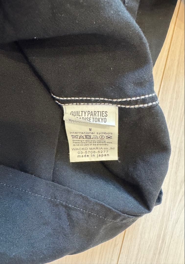 ワコマリア 50's シャツ 22FW M ブラック wackomaria