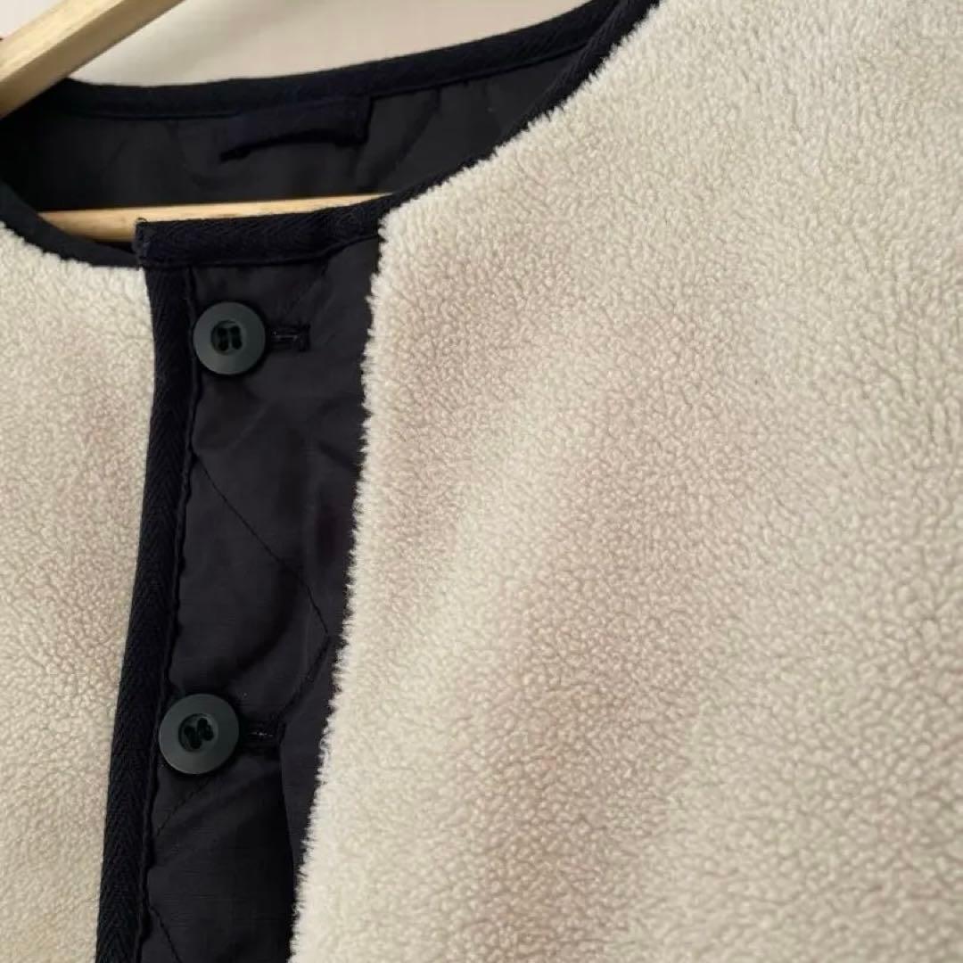 ミリタリーリバーシブルクルーネックダウンジャケットTAION-R104BML-1