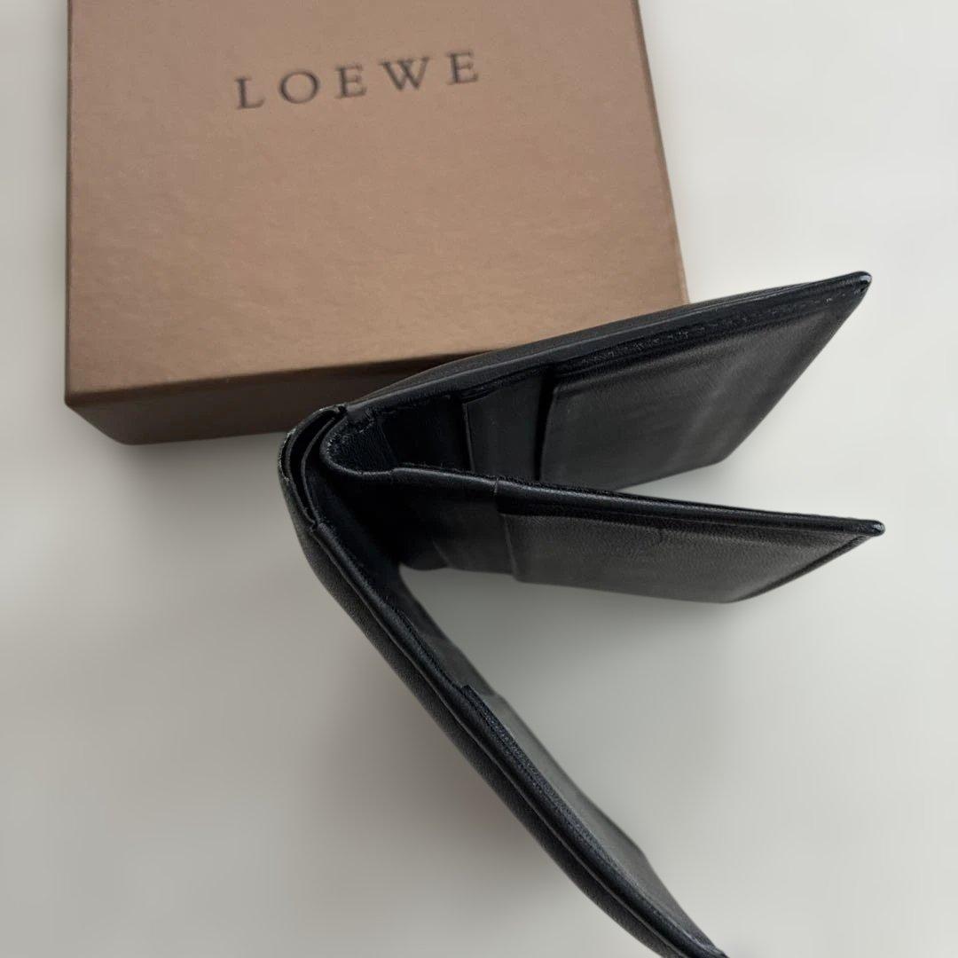ロエベLOEWE アナグラム　二つ折り財布　ナッパレザー　スペイン製