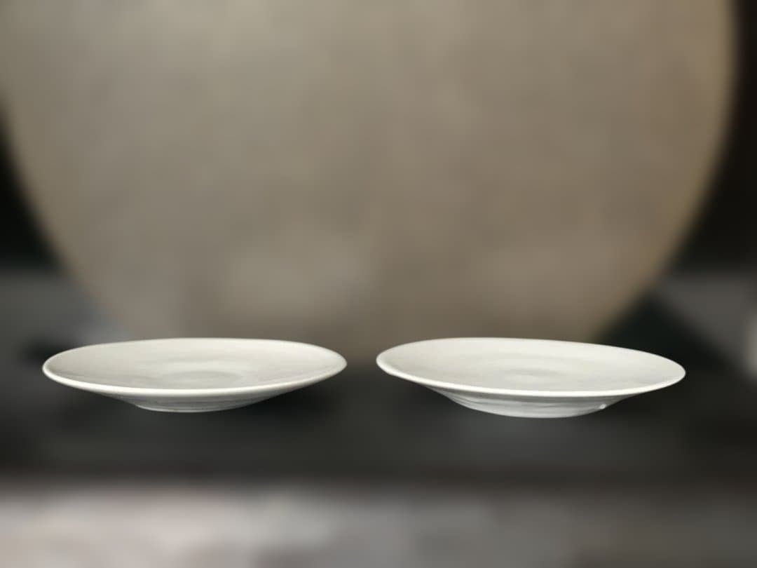 黒田泰蔵　白磁　小皿　銘々皿　希少　美品　プレート　オブジェ