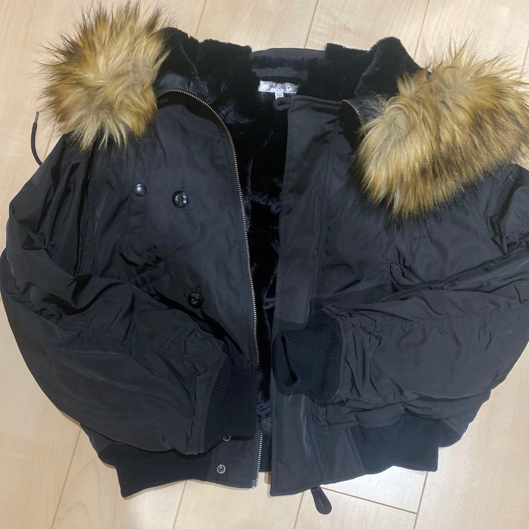 MOUSSY ファー付きミリタリージャケット