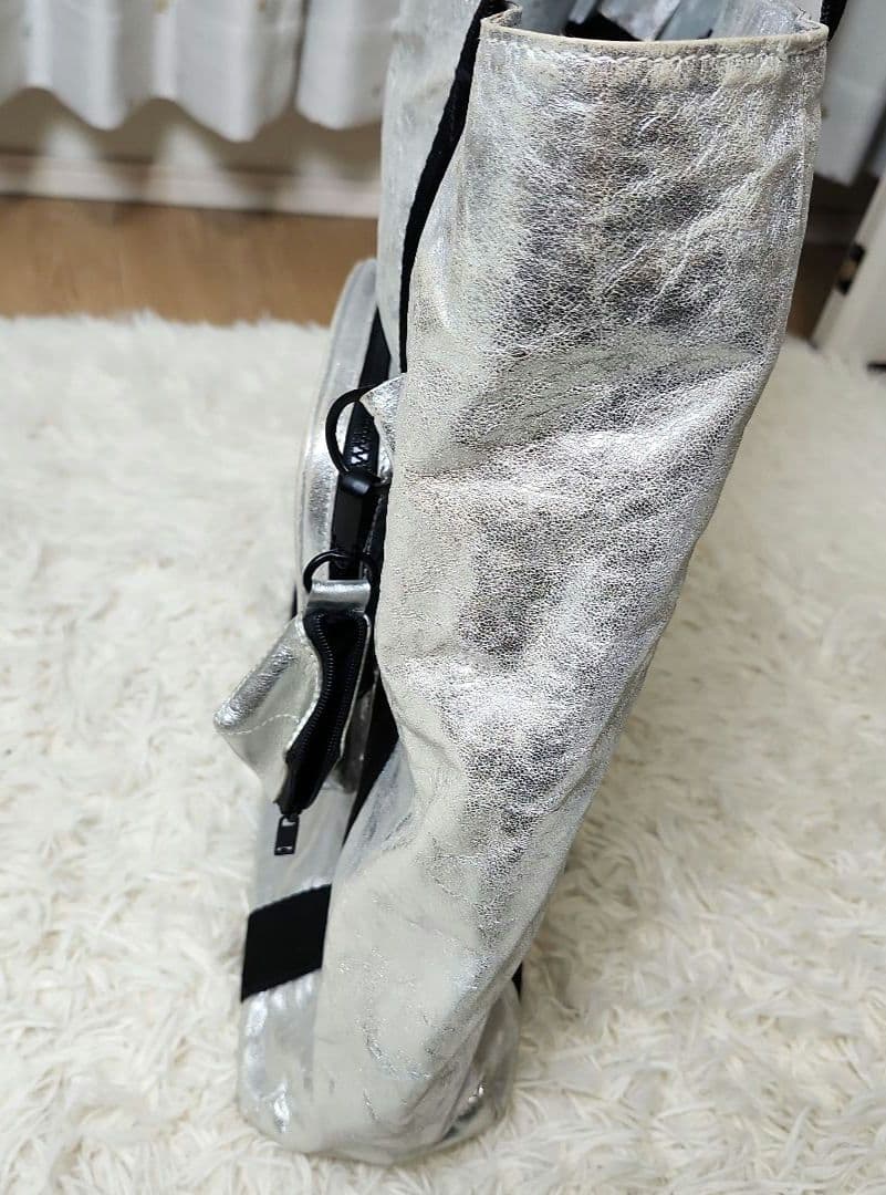Y-3　 ヨウジヤマモト　メタリック　シルバー トートバッグ