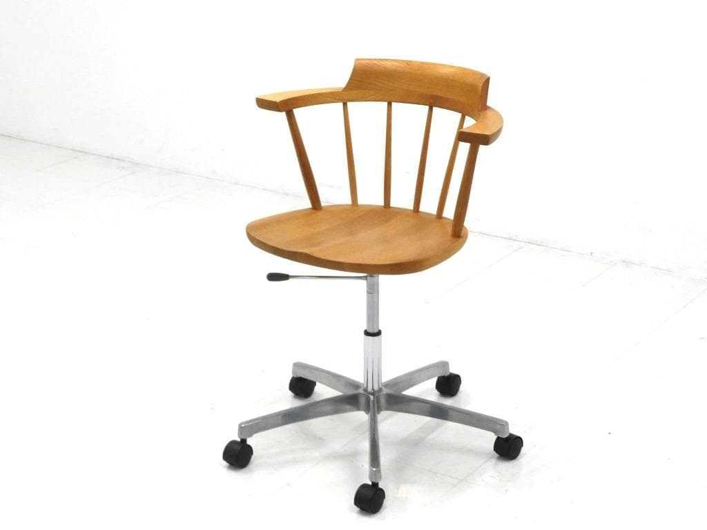 展示品　飛騨家具　柏木工　オーク材　デスクチェア　ウインザーチェア　北欧