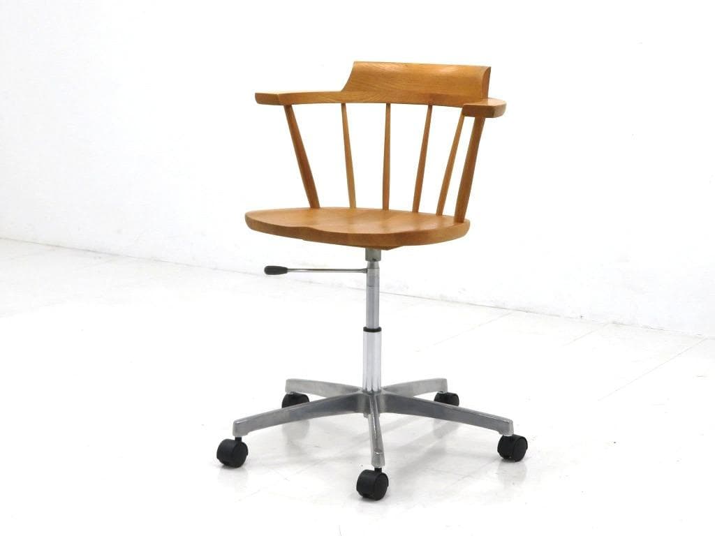 展示品　飛騨家具　柏木工　オーク材　デスクチェア　ウインザーチェア　北欧