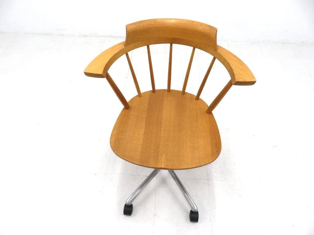 展示品　飛騨家具　柏木工　オーク材　デスクチェア　ウインザーチェア　北欧
