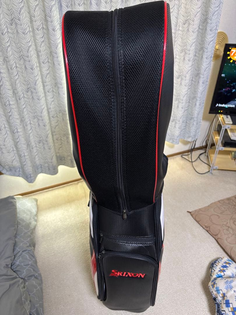 Srixon キャディバッグ ブラック/レッドGGC-S166 9.5型美品