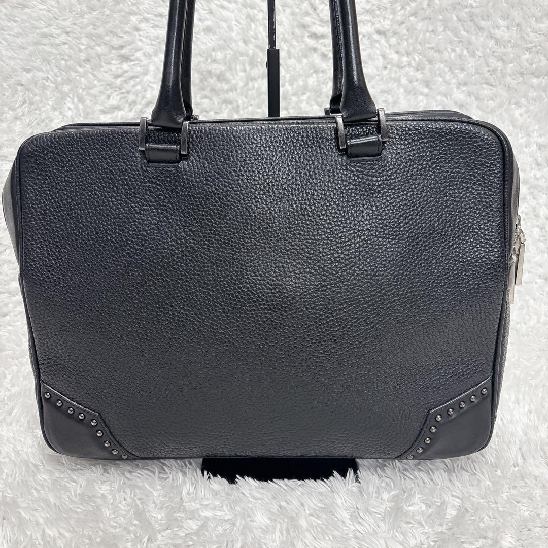 【Bajolugo】バジョルゴ レザートートバッグ スターモチーフ 黒 大容量