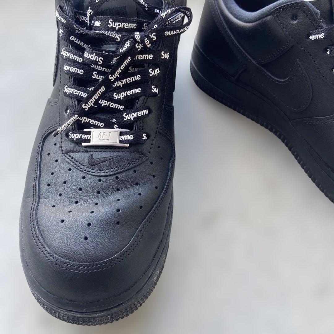 【最終】Nike Air Force 1 ブラック Supreme