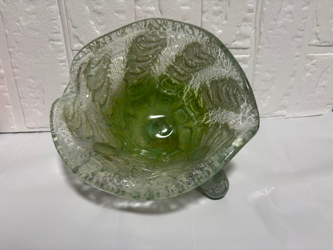 【稲嶺盛吉】琉球ガラス　皿（貝）③