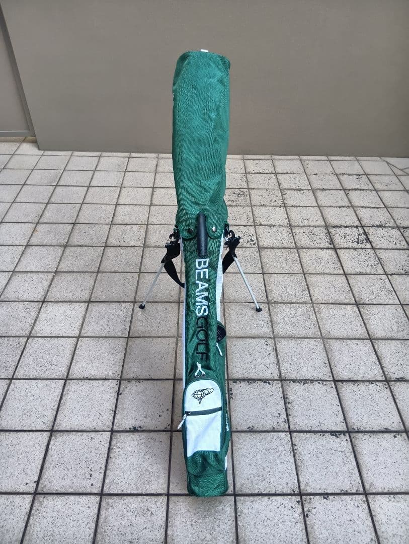 美品★BEAMS GOLF スタンド付きキャディバッグ 緑グリーン