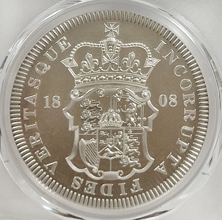 2007年 イギリス ジョージ3世 クラウン銀貨 PCGS PR67 DCAM