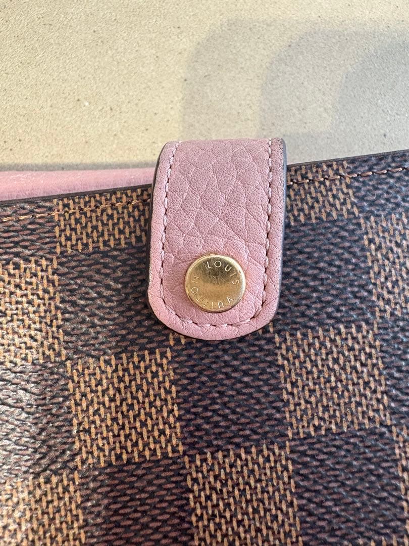 ノルマンディLouis Vuitton ダミエ ピンク二つ折り財布 即購入可