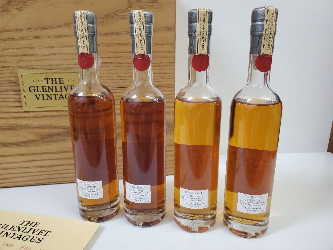 1967-72 グレンリベット ヴィンテージ 4本入り 200ml 未開栓 古酒