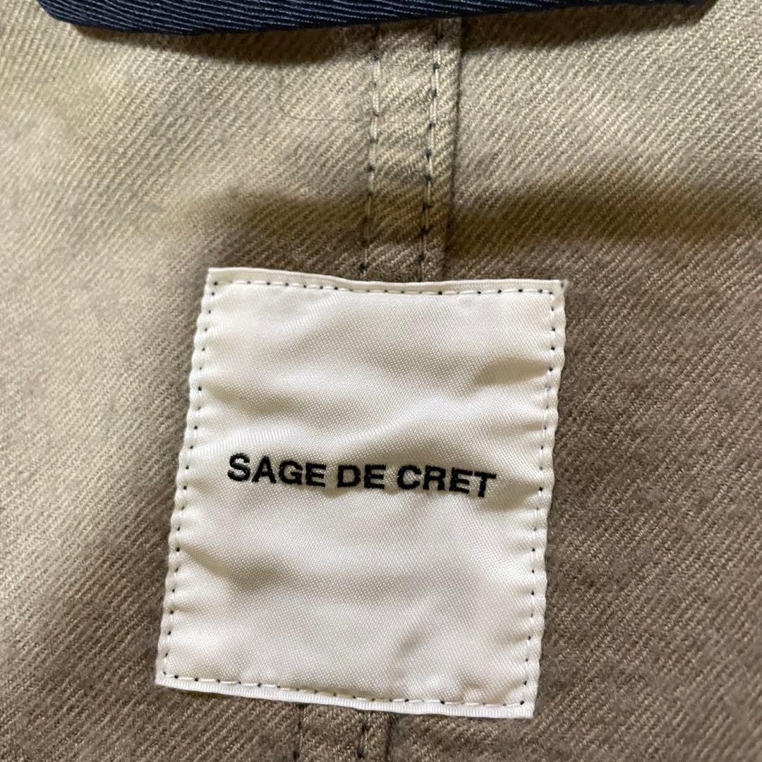 sage de cret / ナイロン チノクロス ミリタリー ジャケット