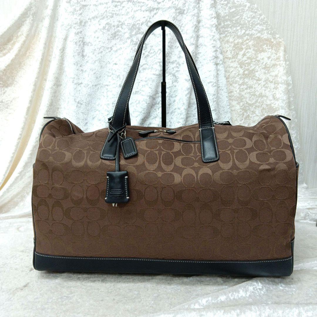 コーチ シグネチャー 2way ボストンバッグ ショルダーバッグ 旅行 4253